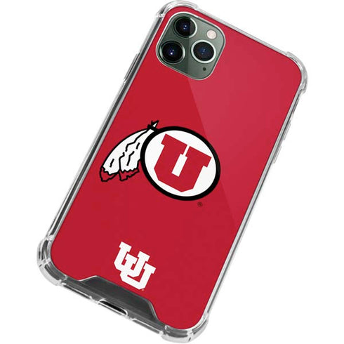 University of Utah Logo iPhone 11 Pro Max Clear Case