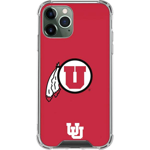 University of Utah Logo iPhone 12 Pro Clear Case