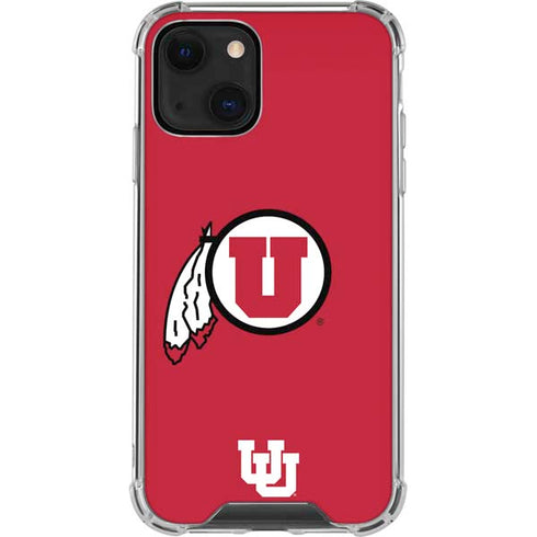 University of Utah Logo iPhone 13 Mini Clear Case