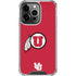 University of Utah Logo iPhone 13 Pro Clear Case