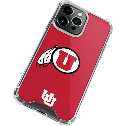 University of Utah Logo iPhone 13 Pro Max Clear Case