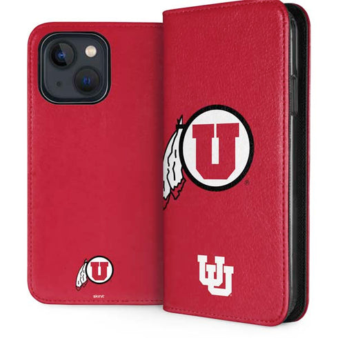 University of Utah Logo iPhone 14 Folio Case