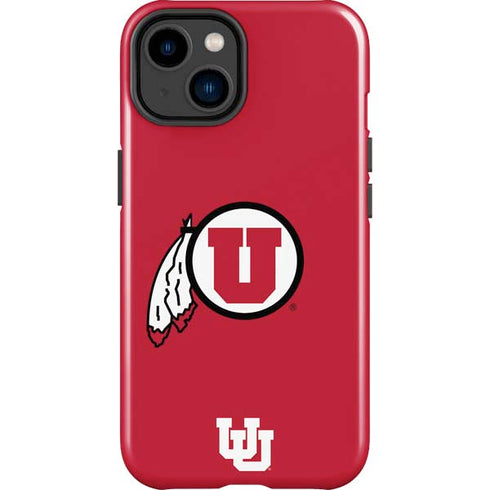 University of Utah Logo iPhone 14 Plus Impact Case