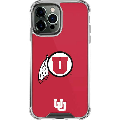 University of Utah Logo iPhone 14 Pro Max Clear Case