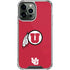 University of Utah Logo iPhone 14 Pro Max Clear Case