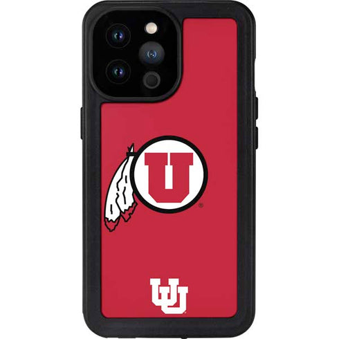 University of Utah Logo iPhone 14 Pro Max Waterproof Case