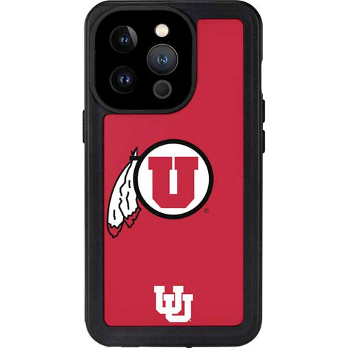 University of Utah Logo iPhone 14 Pro Waterproof Case
