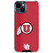 University of Utah Logo iPhone 15 Plus Clear Case