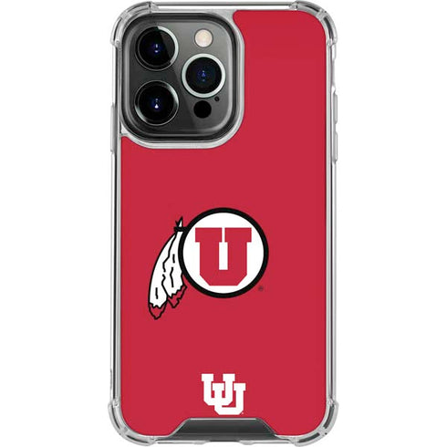 University of Utah Logo iPhone 15 Pro Clear Case