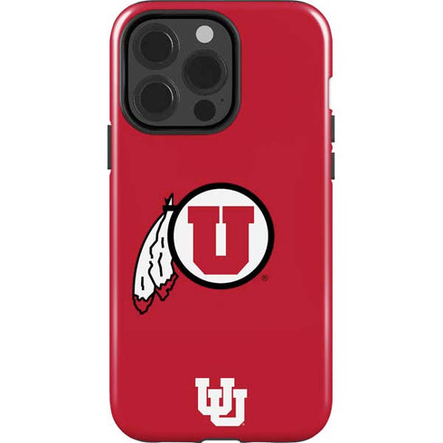 University of Utah Logo iPhone 15 Pro Impact Case