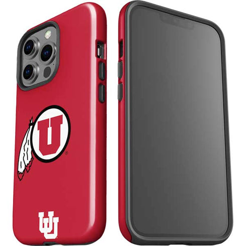 University of Utah Logo iPhone 15 Pro Impact Case