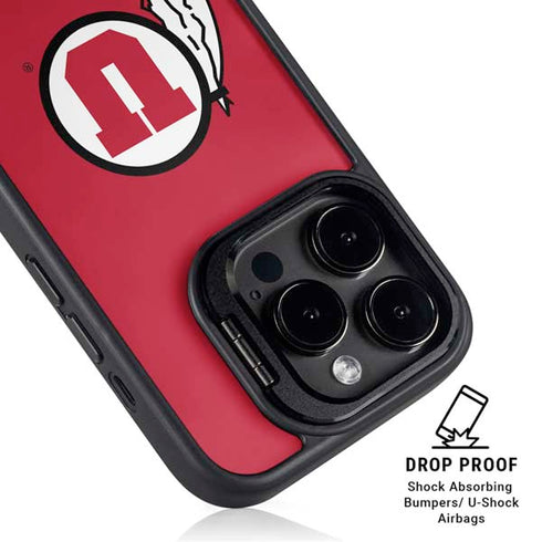University of Utah Logo iPhone 15 Pro Kickstand Case