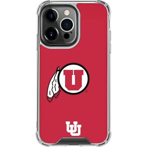 University of Utah Logo iPhone 15 Pro Max Clear Case
