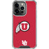 University of Utah Logo iPhone 15 Pro Max Clear Case