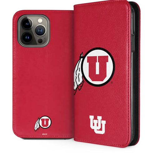 University of Utah Logo iPhone 15 Pro Max Folio Case