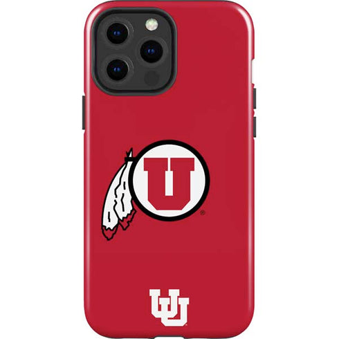 University of Utah Logo iPhone 15 Pro Max Impact Case