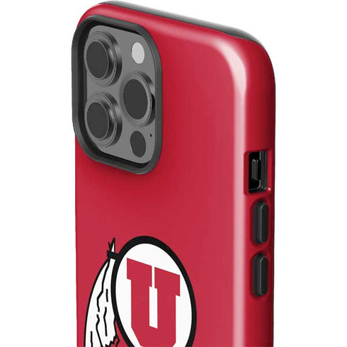 University of Utah Logo iPhone 15 Pro Max Impact Case