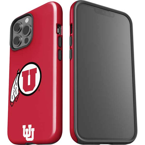 University of Utah Logo iPhone 15 Pro Max Impact Case