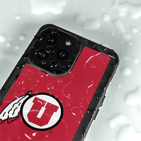 University of Utah Logo iPhone 15 Pro Waterproof Case