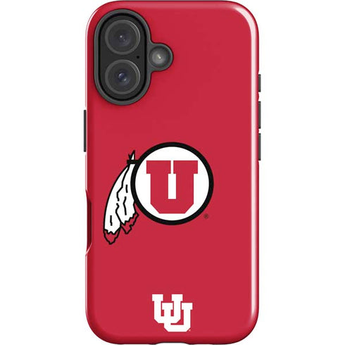 University of Utah Logo iPhone 16 Impact Case