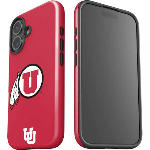 University of Utah Logo iPhone 16 Impact Case