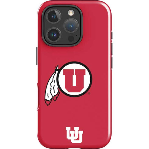 University of Utah Logo iPhone 16 Pro Impact Case