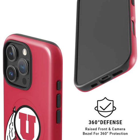 University of Utah Logo iPhone 16 Pro Magsafe Impact Case