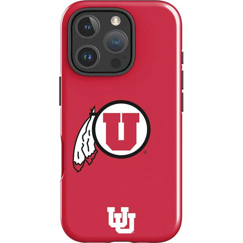 University of Utah Logo iPhone 16 Pro Max Impact Case