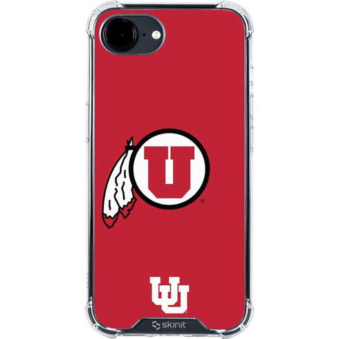 University of Utah Logo iPhone 16e Clear Case