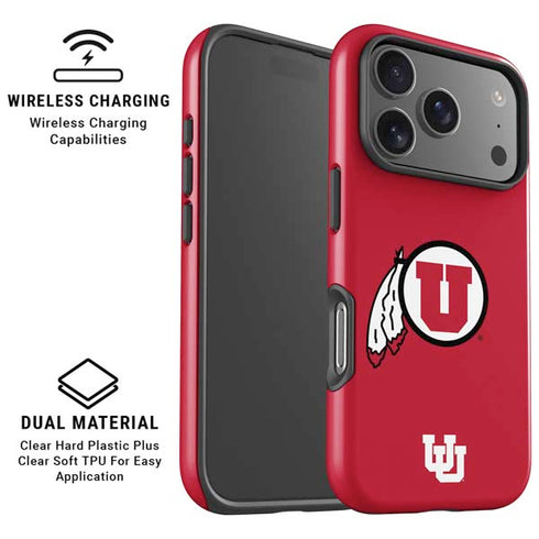 University of Utah Logo iPhone 17 Pro Magsafe Impact Case