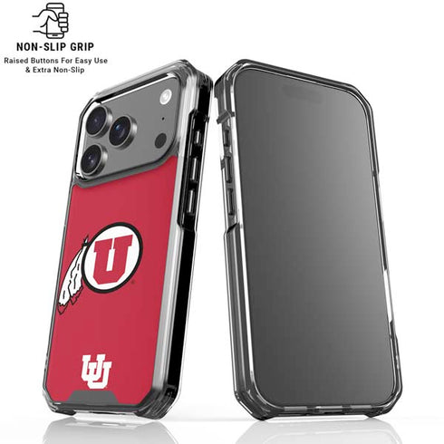 University of Utah Logo iPhone 17 Pro Max Clear Case