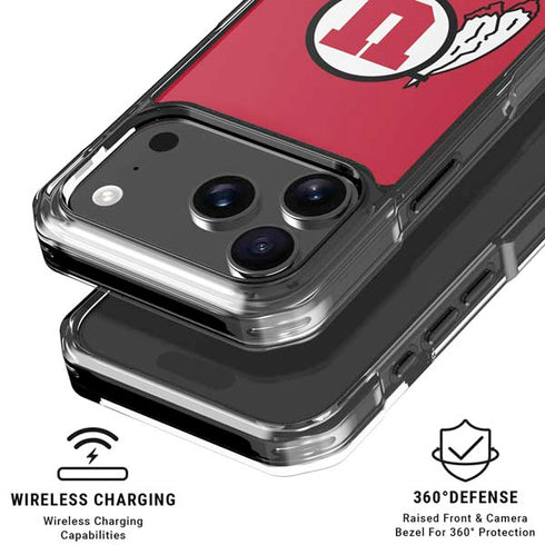 University of Utah Logo iPhone 18 Pro Clear Case