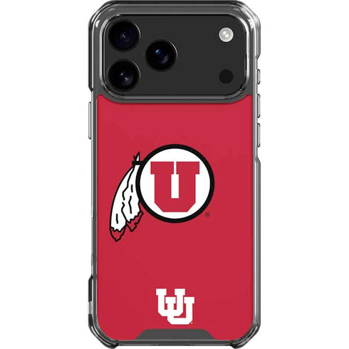 University of Utah Logo iPhone 18 Pro Max Clear Case