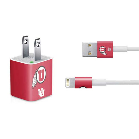 University of Utah Logo iPhone Charger (5W USB) Skin