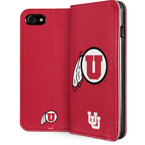 University of Utah Logo iPhone SE (2nd & 3rd Gen) Folio Case