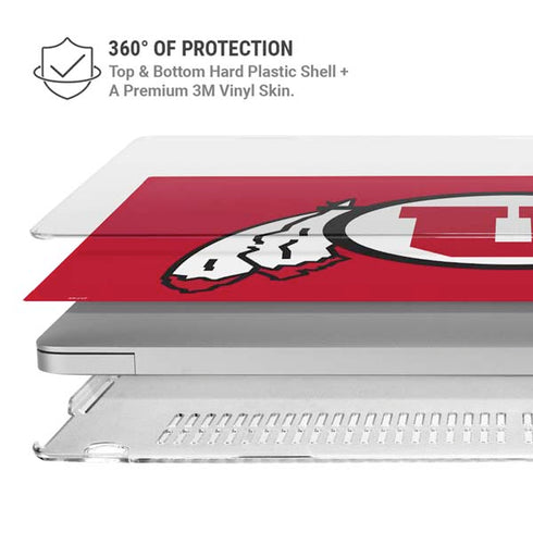 University of Utah Logo MacBook Pro 14in (2021-24) Case plus Skin