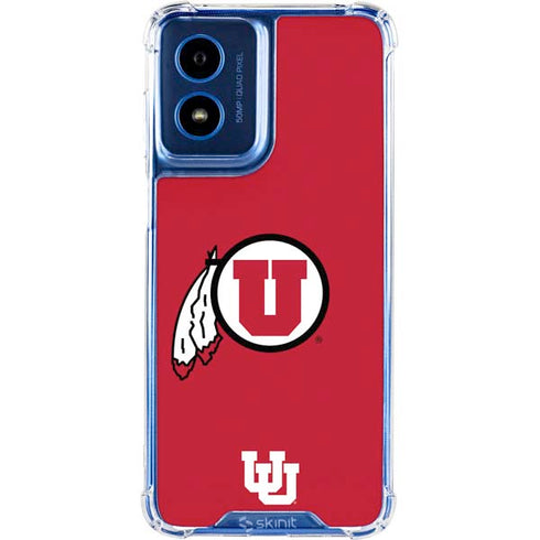 University of Utah Logo Moto G 5G (2024) Clear Case