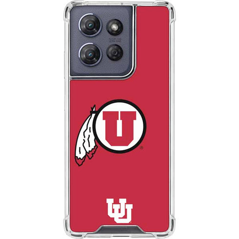 University of Utah Logo Moto G Power 5G (2025) Clear Case