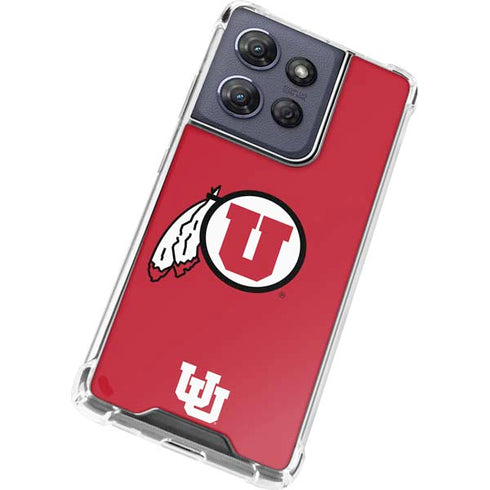 University of Utah Logo Moto G Power 5G (2025) Clear Case