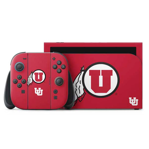 University of Utah Logo Nintendo Switch 2 (2025) with Joy-Con Skin