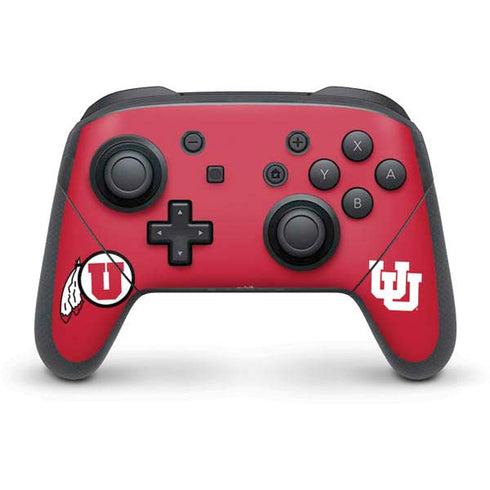 University of Utah Logo Nintendo Switch Pro Controller Skin