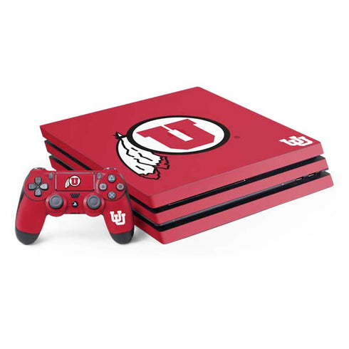 University of Utah Logo PlayStation PS4 Skins