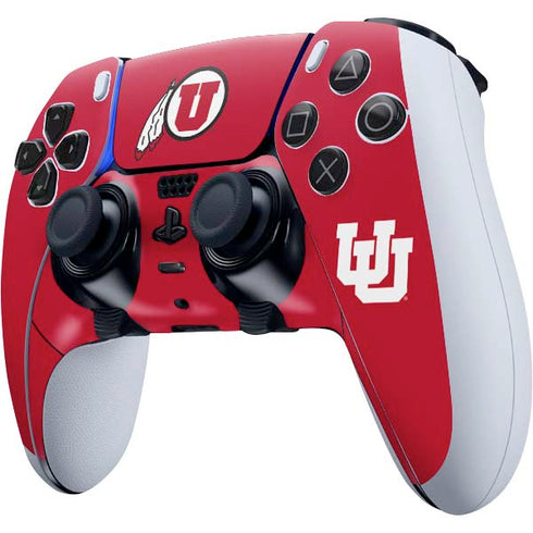 University of Utah Logo PS5 DualSense Edge Pro Controller Skin