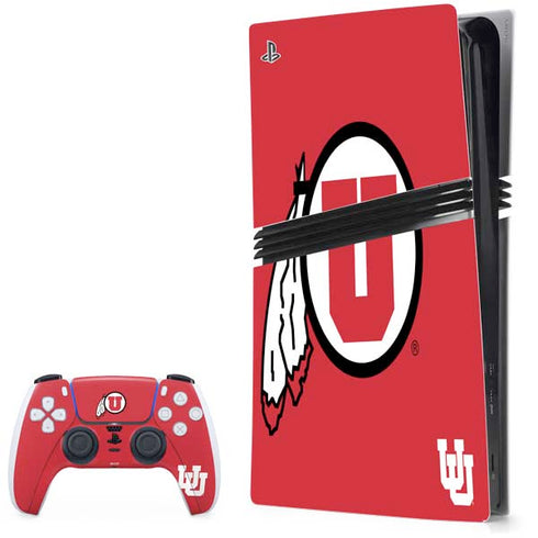 University of Utah Logo PlayStation PS5 Skins