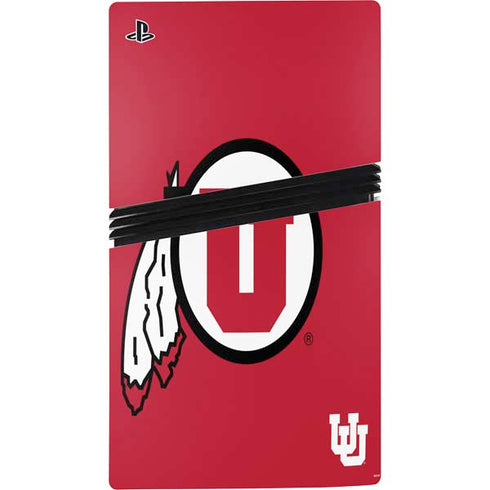 University of Utah Logo PS5 Pro Console Skin