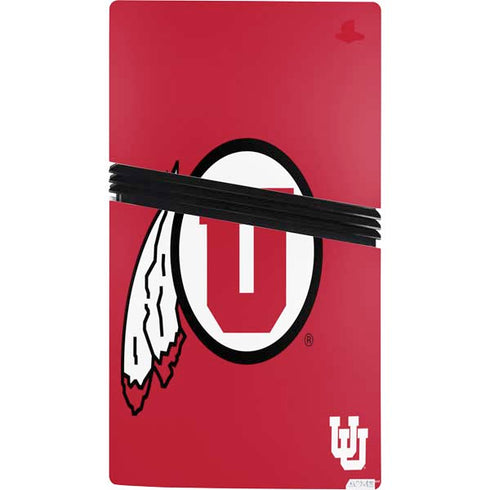 University of Utah Logo PS5 Pro Console Skin