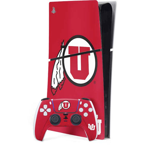 University of Utah Logo PlayStation PS5 Skins