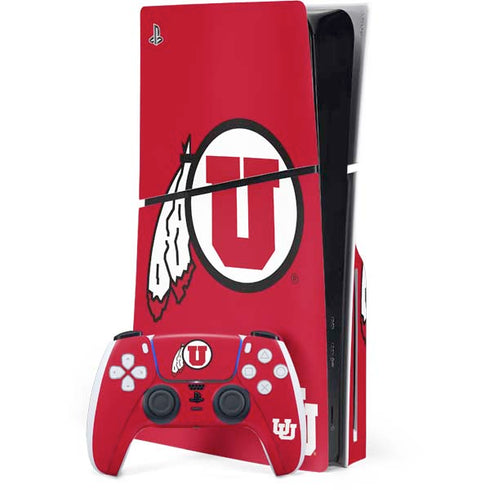 University of Utah Logo PlayStation PS5 Skins