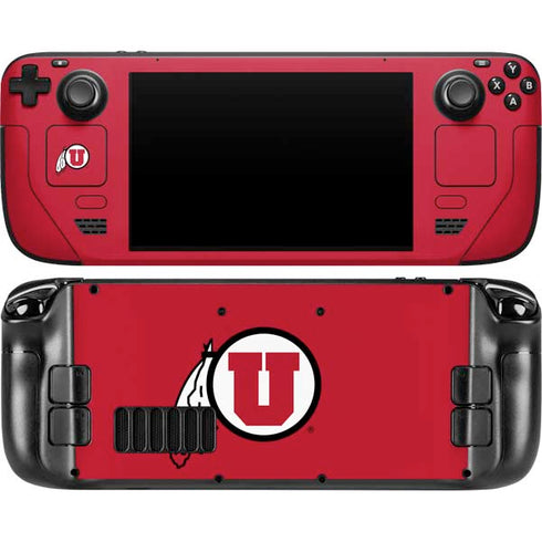 University of Utah Logo Steam Deck Handheld Gaming Computer OLED Skin