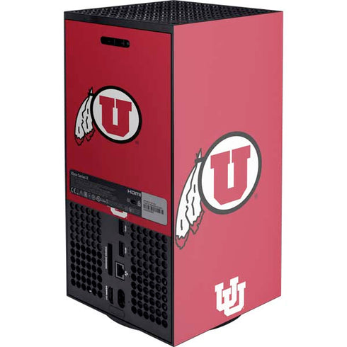 University of Utah Logo XBox Series X Digital Edition Console Skin